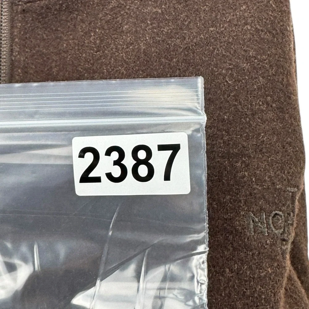 The North Face Brown‎ Full Zip Jacket Wool Polyester Nylon Blend Men's Size XL